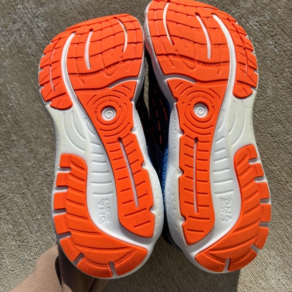 Brooks Glycerin GTS 20 Men's Size 11.5 D Shoe Blue Orange Running 1103831D-444 - Picture 10 of 10